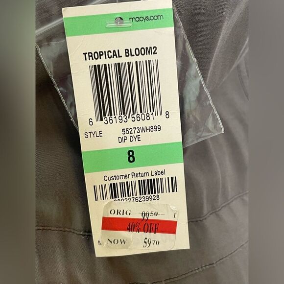 NWT INC International Concepts Gray Ombré Shirt Dress Sleeveless 8 - Picture 11 of 11